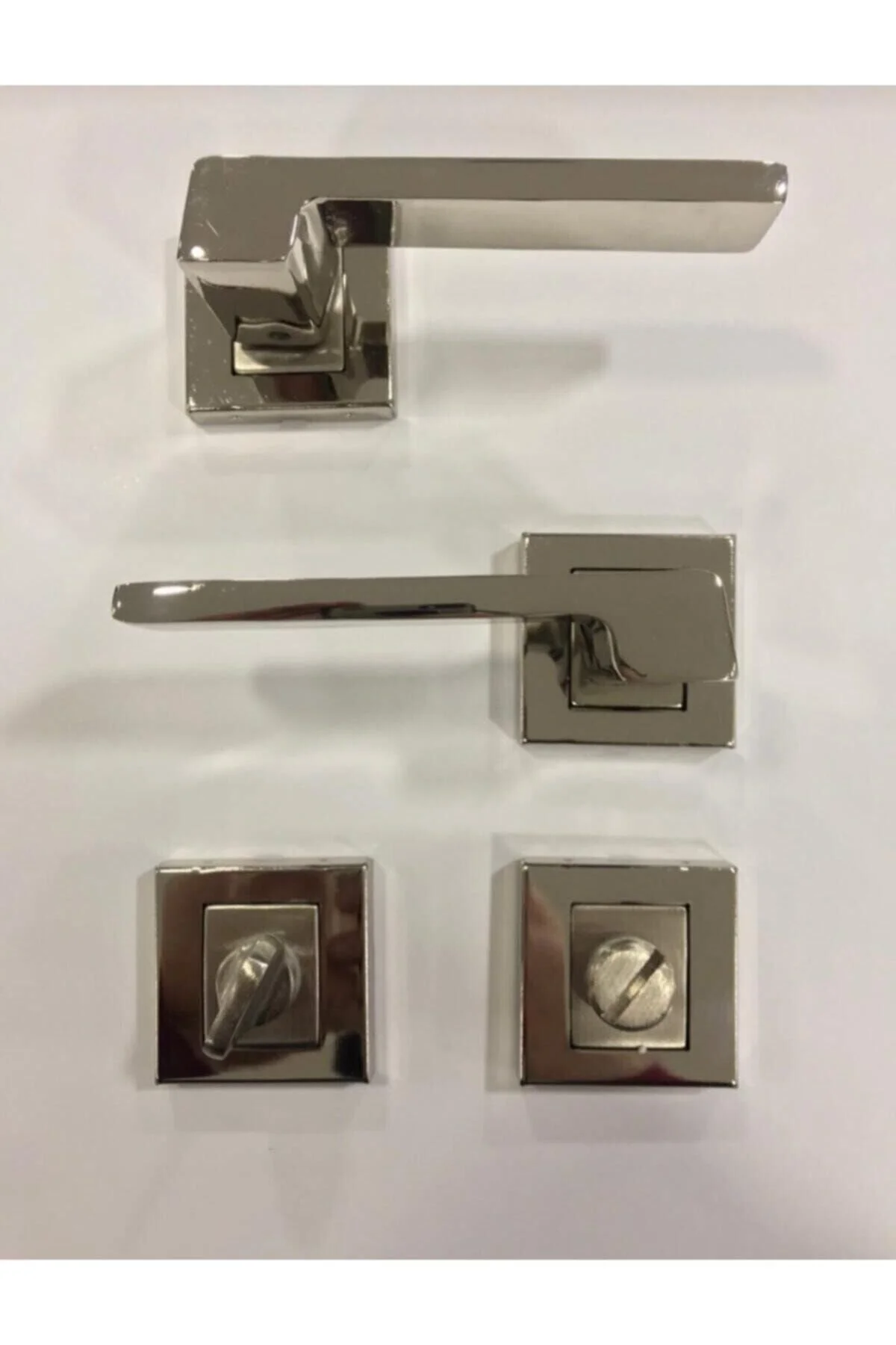 Anka Kare Rozetli Kapı Kolu Wc - Banyo Kapısı