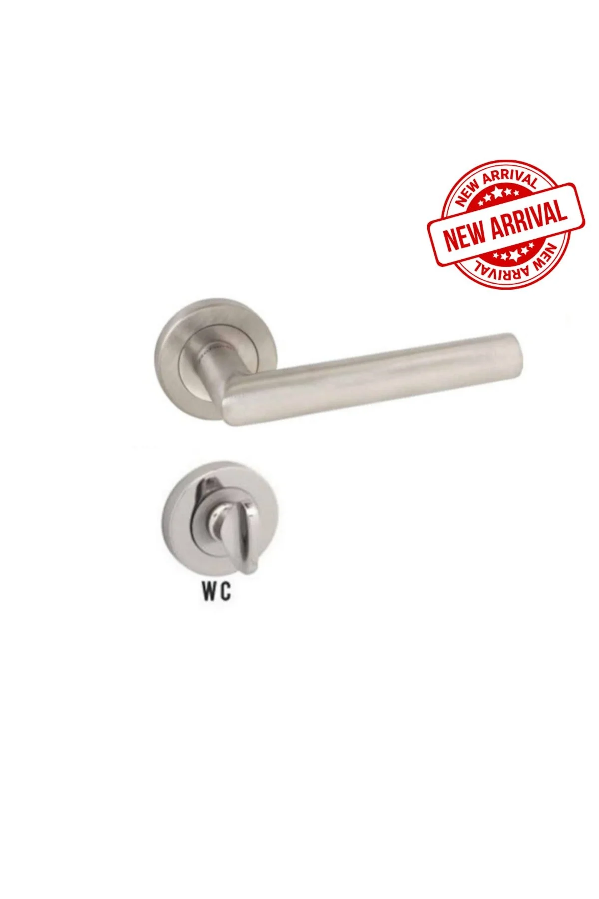 Sofuoğlu Bambu Paslanmaz Inox Rozetli (BANYO - WC) Kapı Kolu Alüminyum / Çelik
